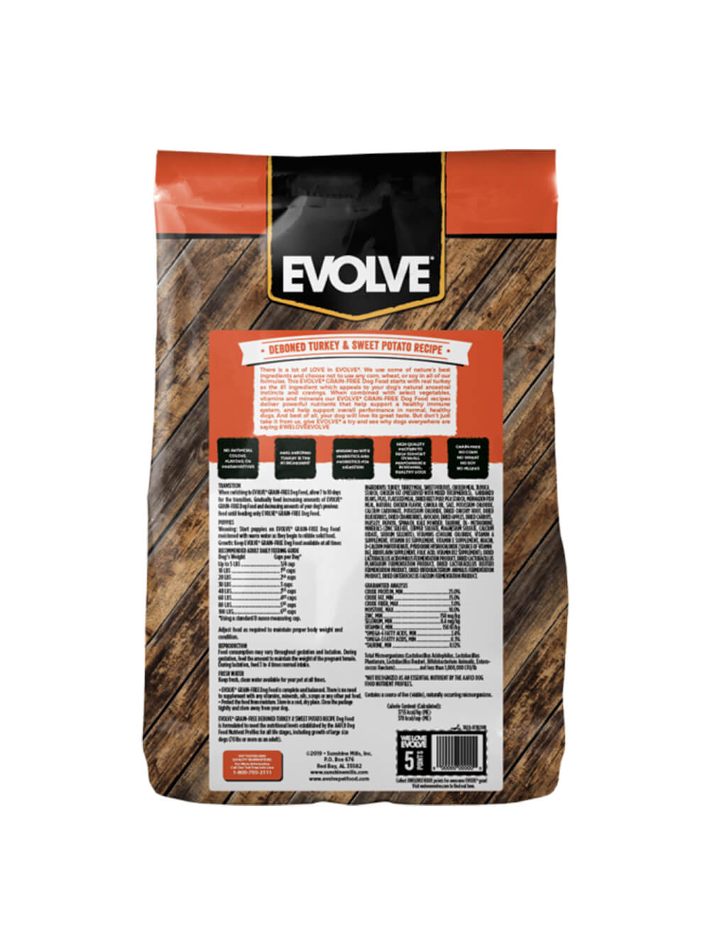 EVOLVE Alimento Seco para Perro Grain Free - Pavo 26Lbs