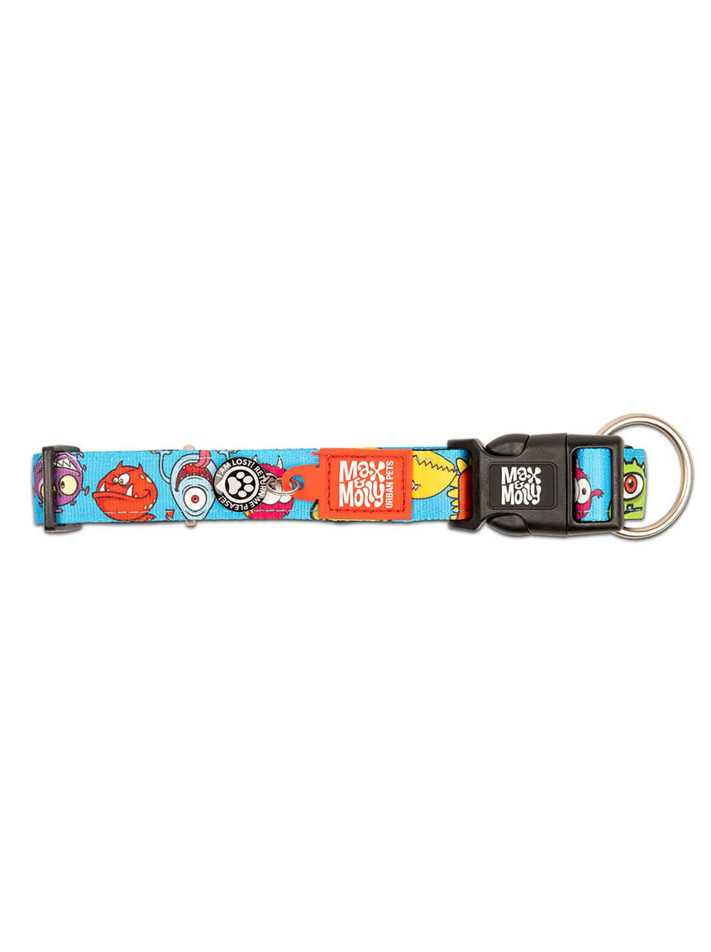 MAX & MOLLY Collar para Perro Little Monsters Smart ID - Large