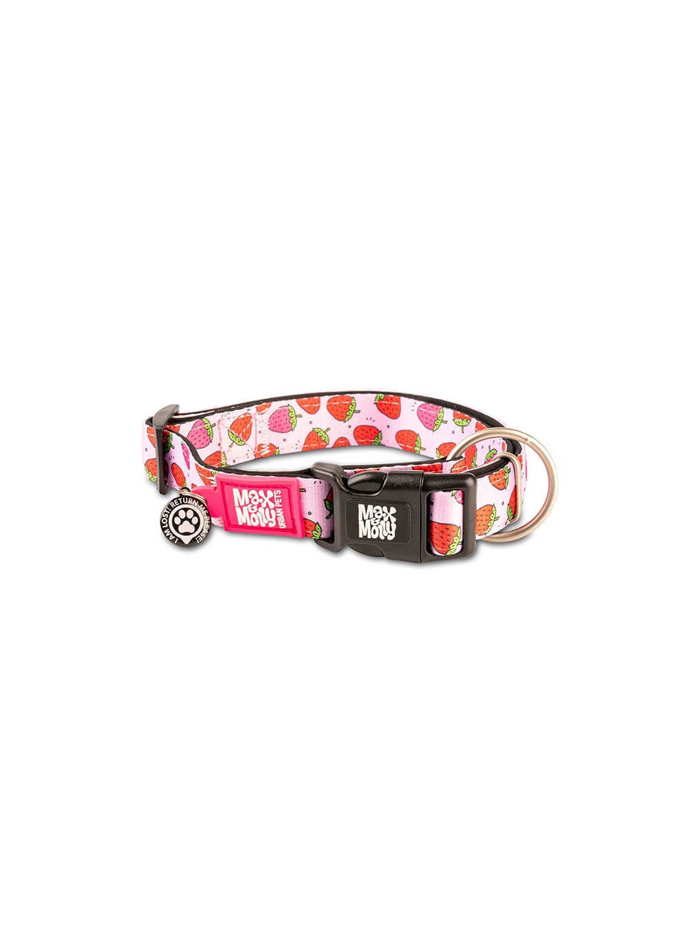 MAX & MOLLY Collar para Perro Strawberry Dream Smart ID - Small
