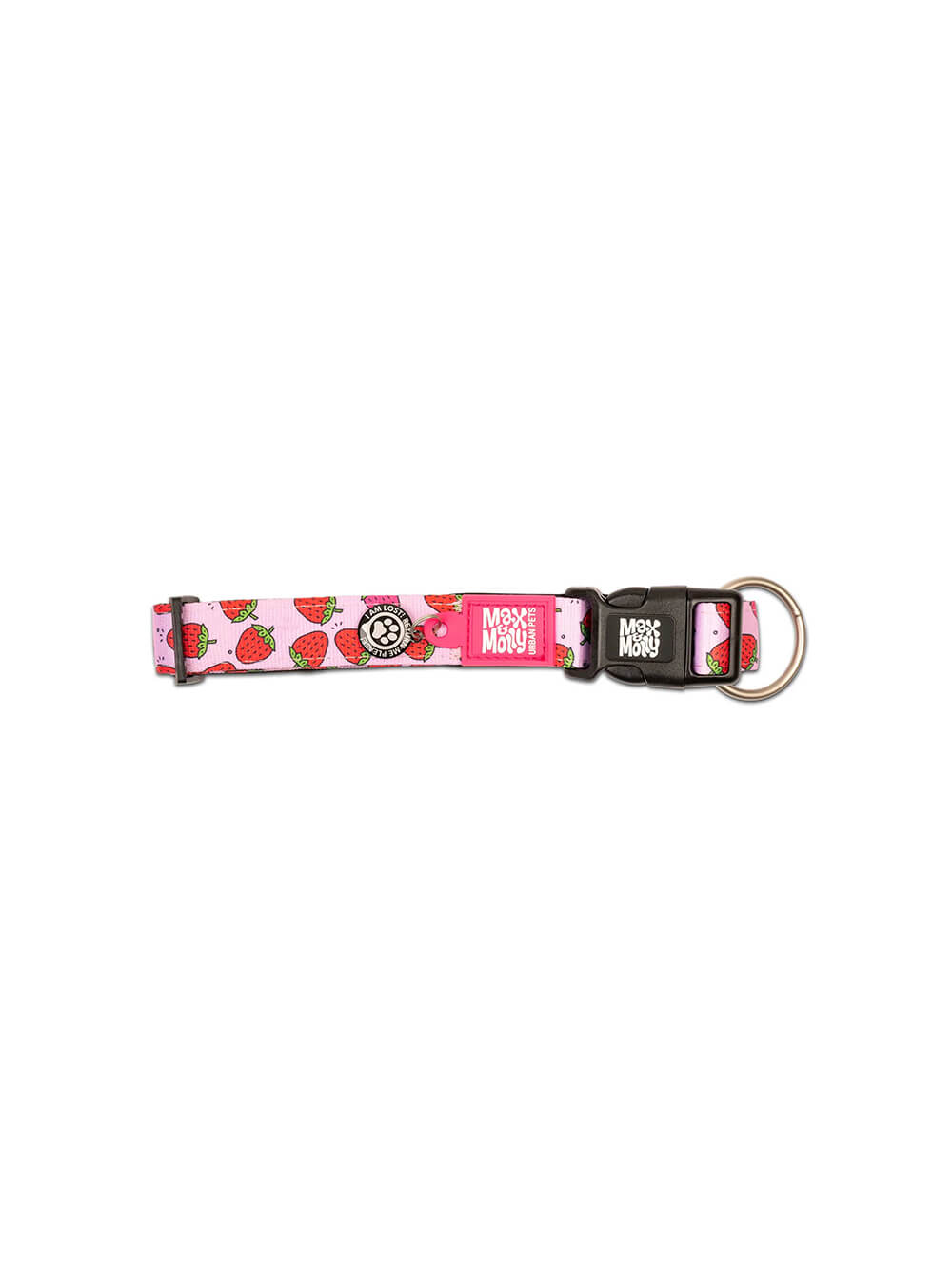 MAX & MOLLY Collar para Perro Strawberry Dream Smart ID - Small