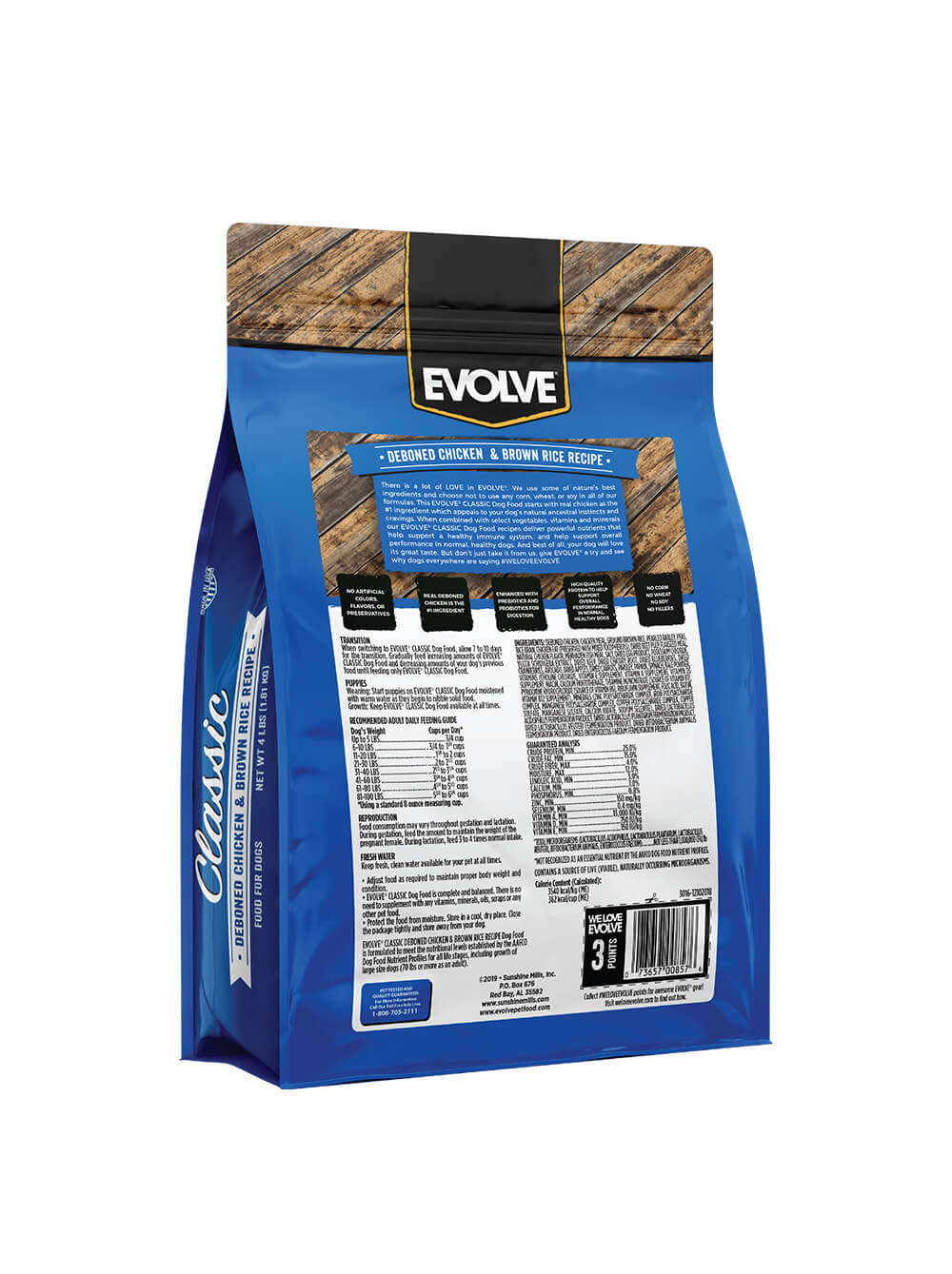 EVOLVE Alimento Seco para Perro Classic - Pollo 4Lbs