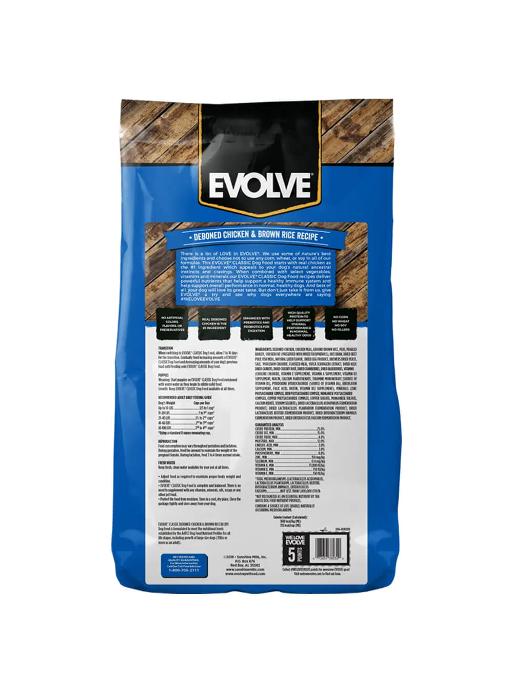 EVOLVE Alimento Seco para Perro Classic - Pollo 30Lbs