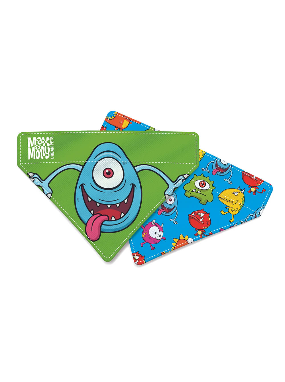 MAX & MOLLY Bandana para Perro Little Monsters - Large