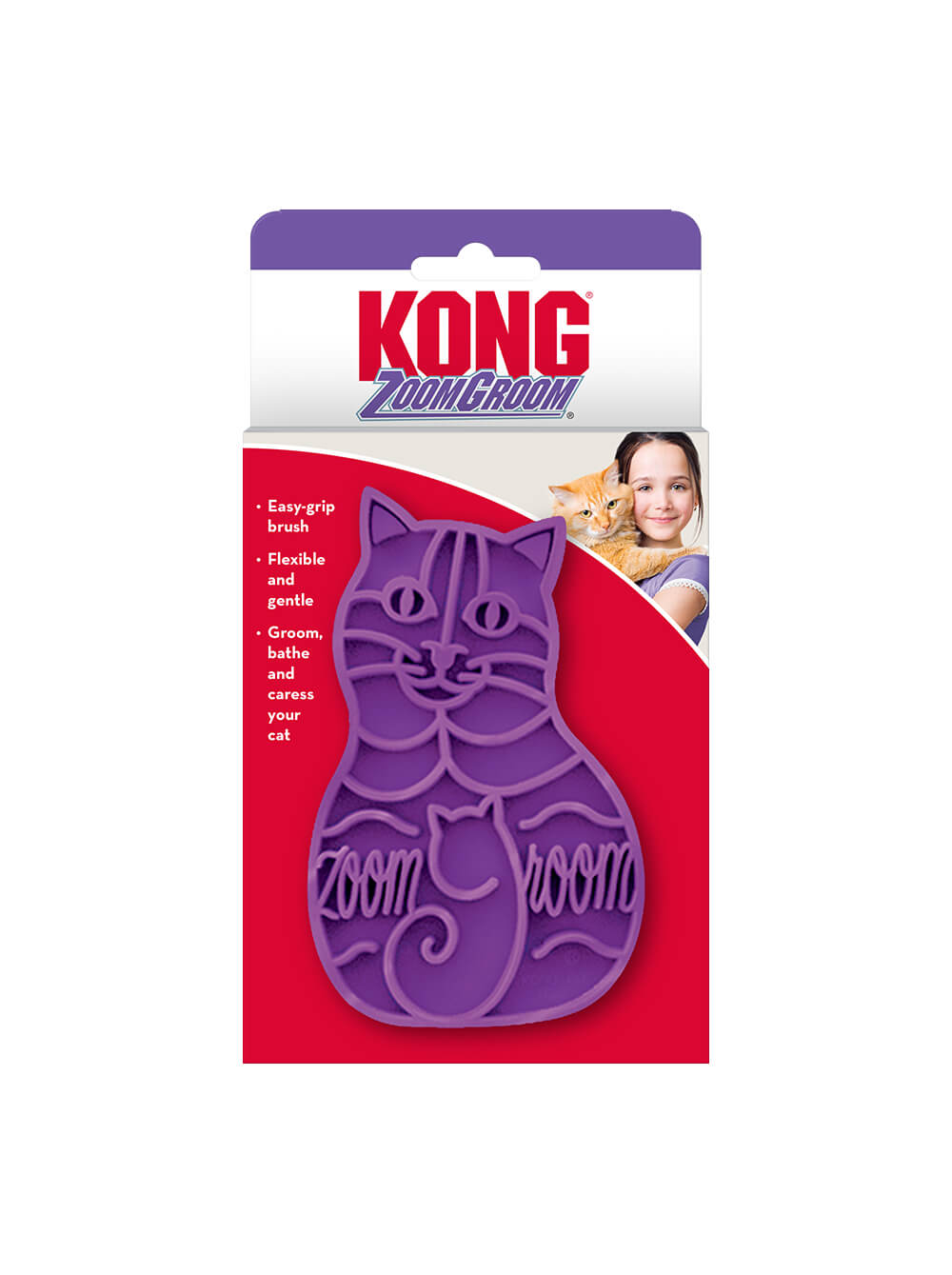 KONG Cepillo Groom para Gato Zoomgroom
