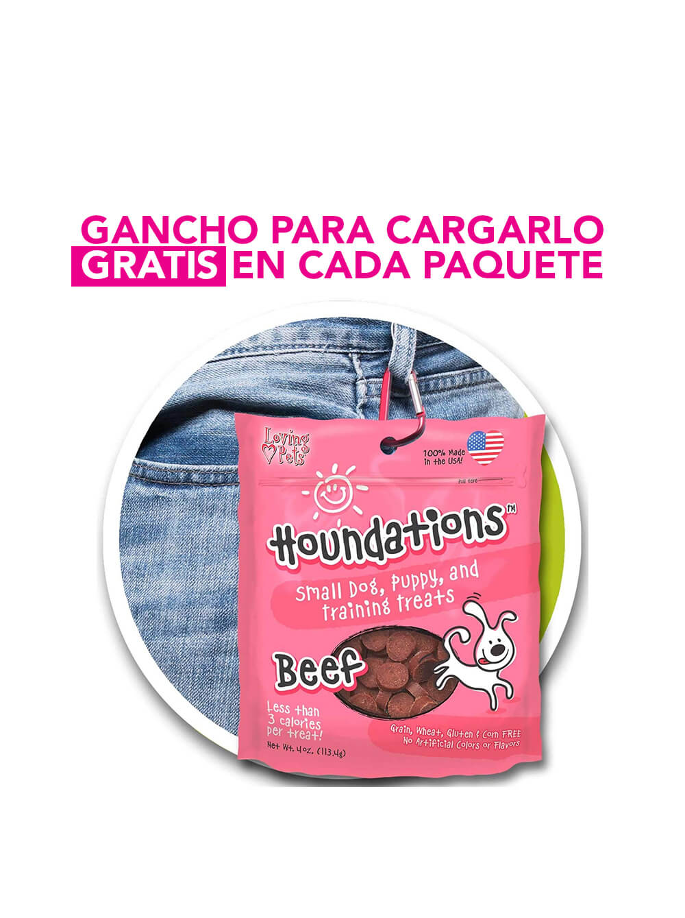 HOUNDATIONS Snack para Perro - Pato 4oz