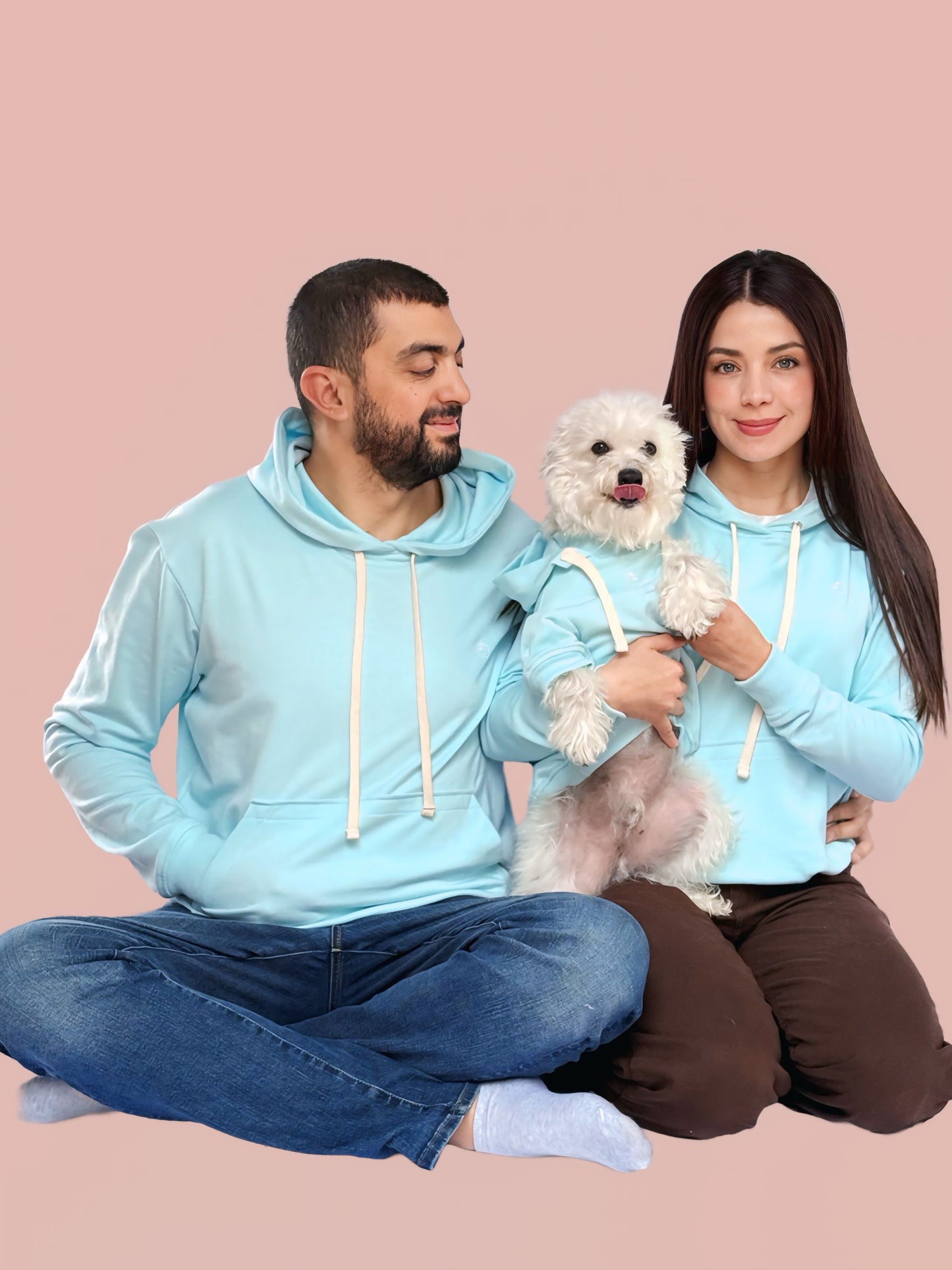Hoodie Basic Menta Mujer