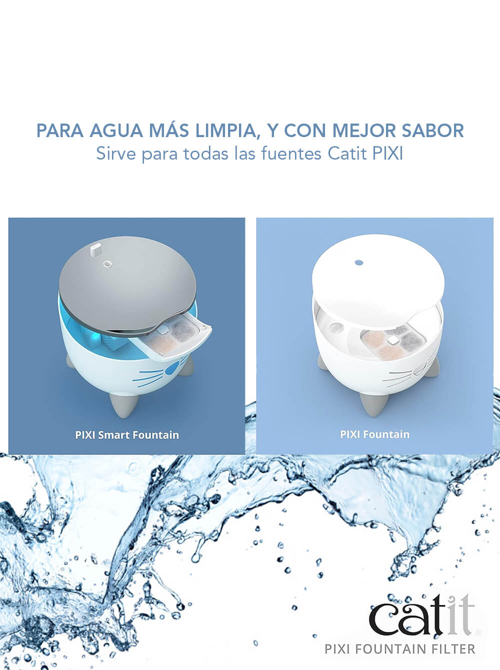 CATIT Repuesto Filtro para fuente de agua PIXI-x3