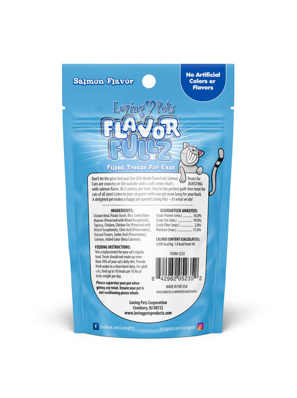 LOVING PETS Snack para gato Flavor Fullz - Salmón 3 oz