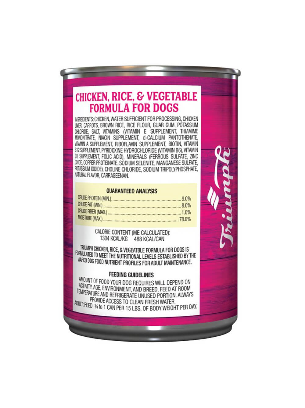 TRIUMPH Alimento Humedo para perro-Pollo y Vegetales 374gr