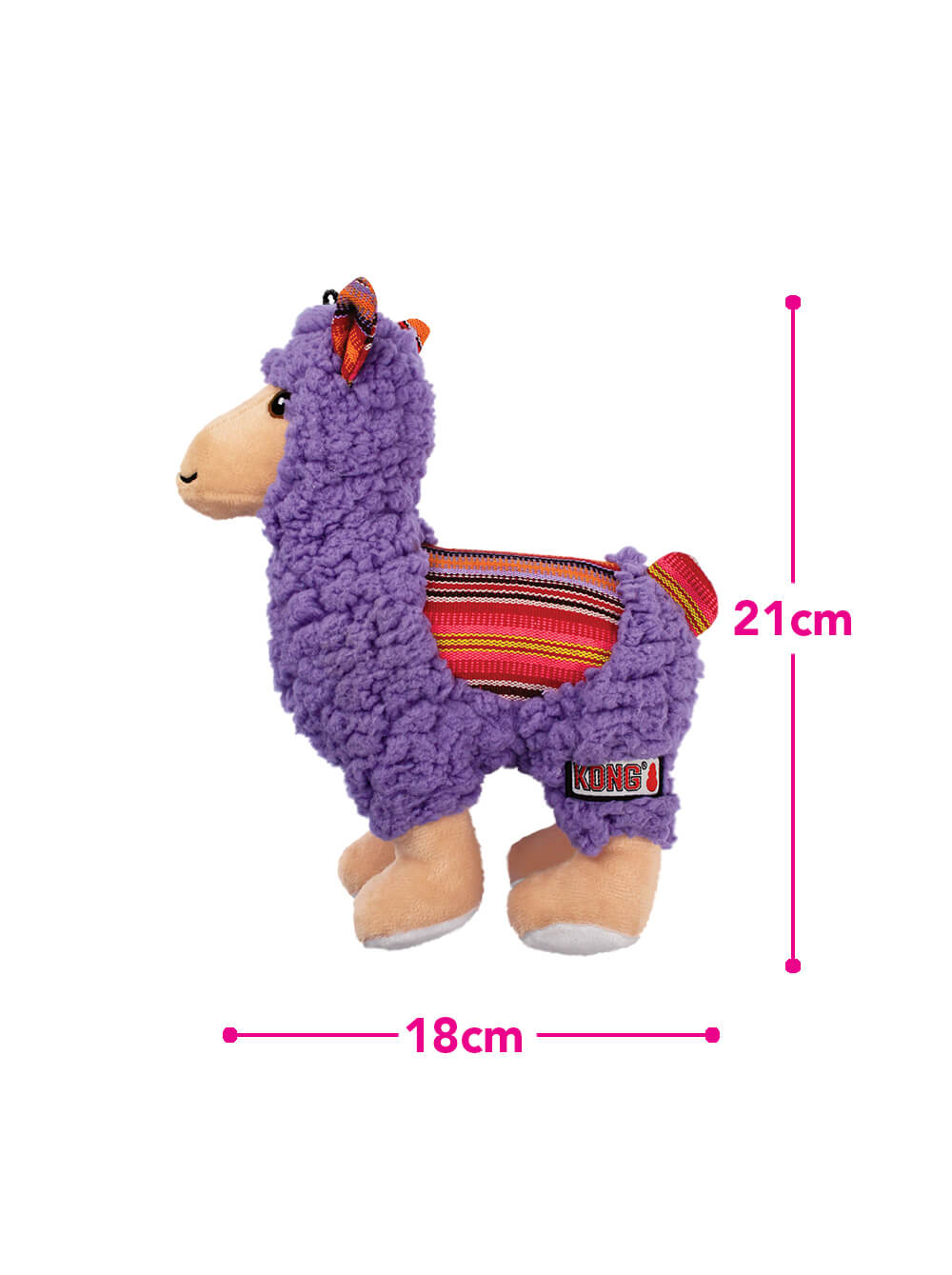 KONG Juguete para Perro Peluche Sherps - Llama