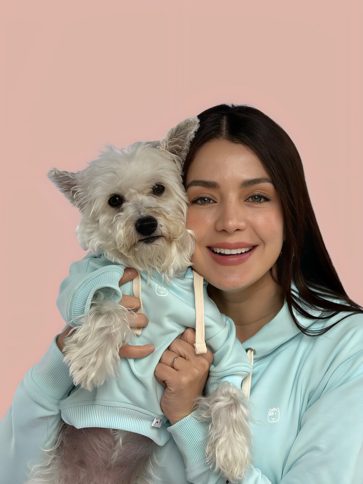 Hoodie Basic Menta Mujer