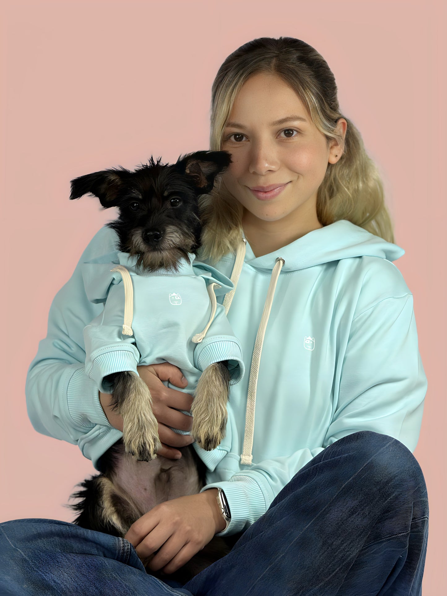 Hoodie Basic Menta Mujer