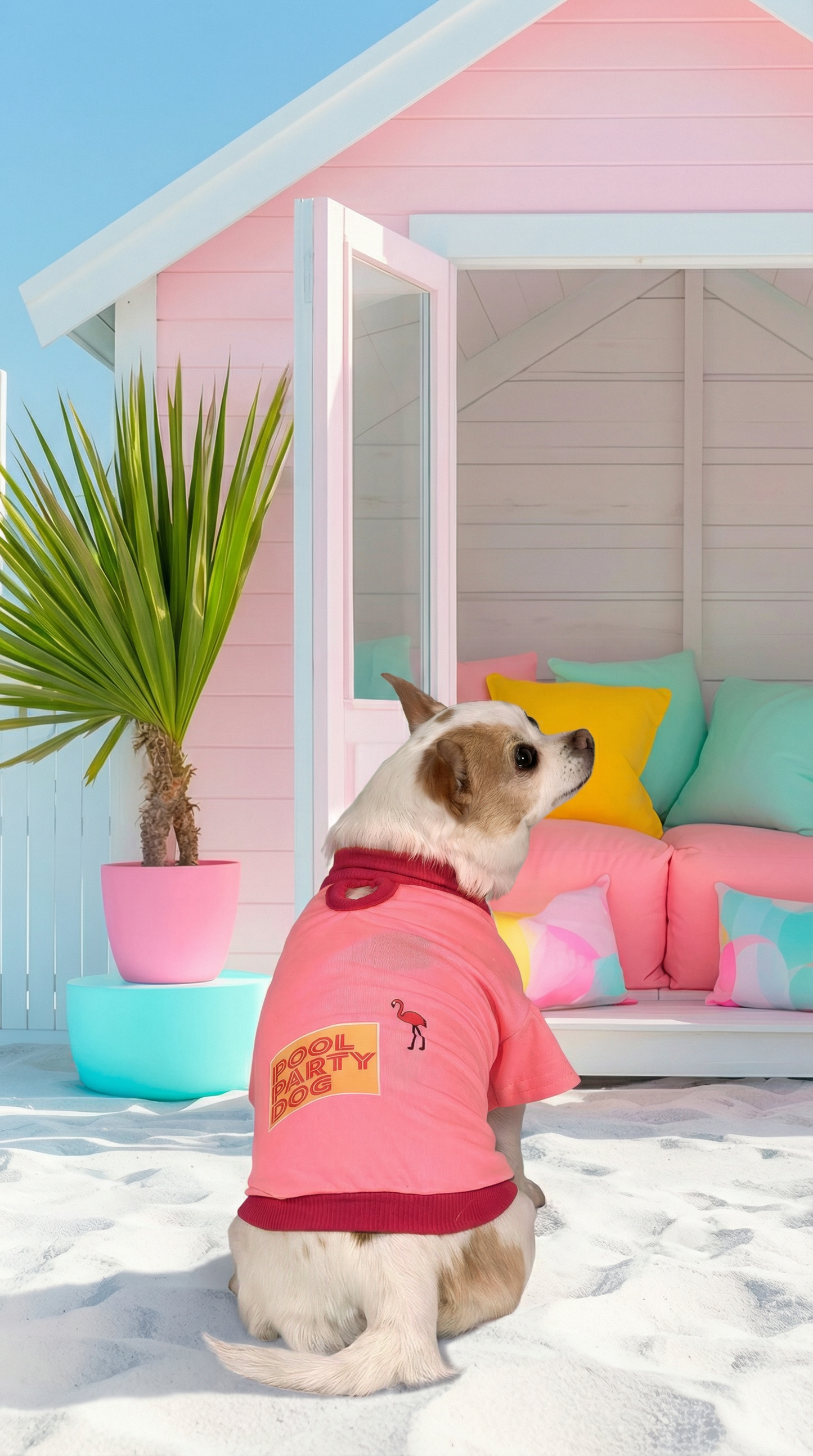 KIT POOL PARTY FUCSIA - INCLUYE CAMISETA Y TOALLA