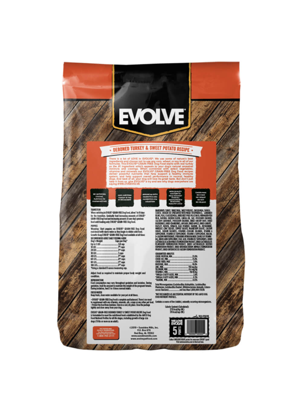EVOLVE Alimento Seco para Perro Grain Free - Pavo 13Lbs
