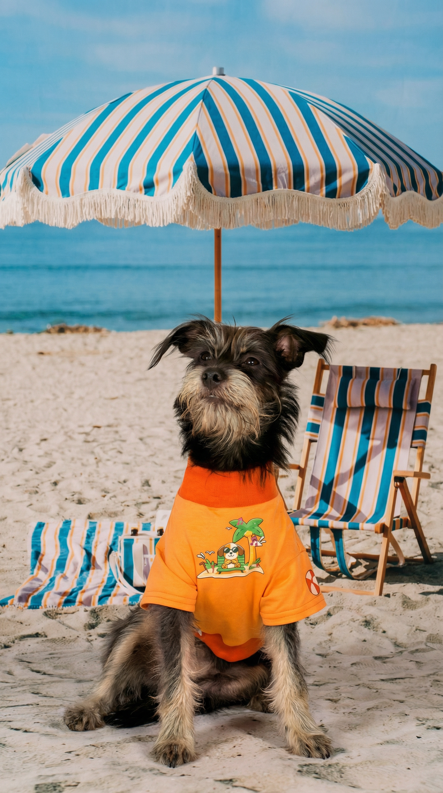 KIT POOL PARTY NARANJA - INCLUYE CAMISETA Y TOALLA