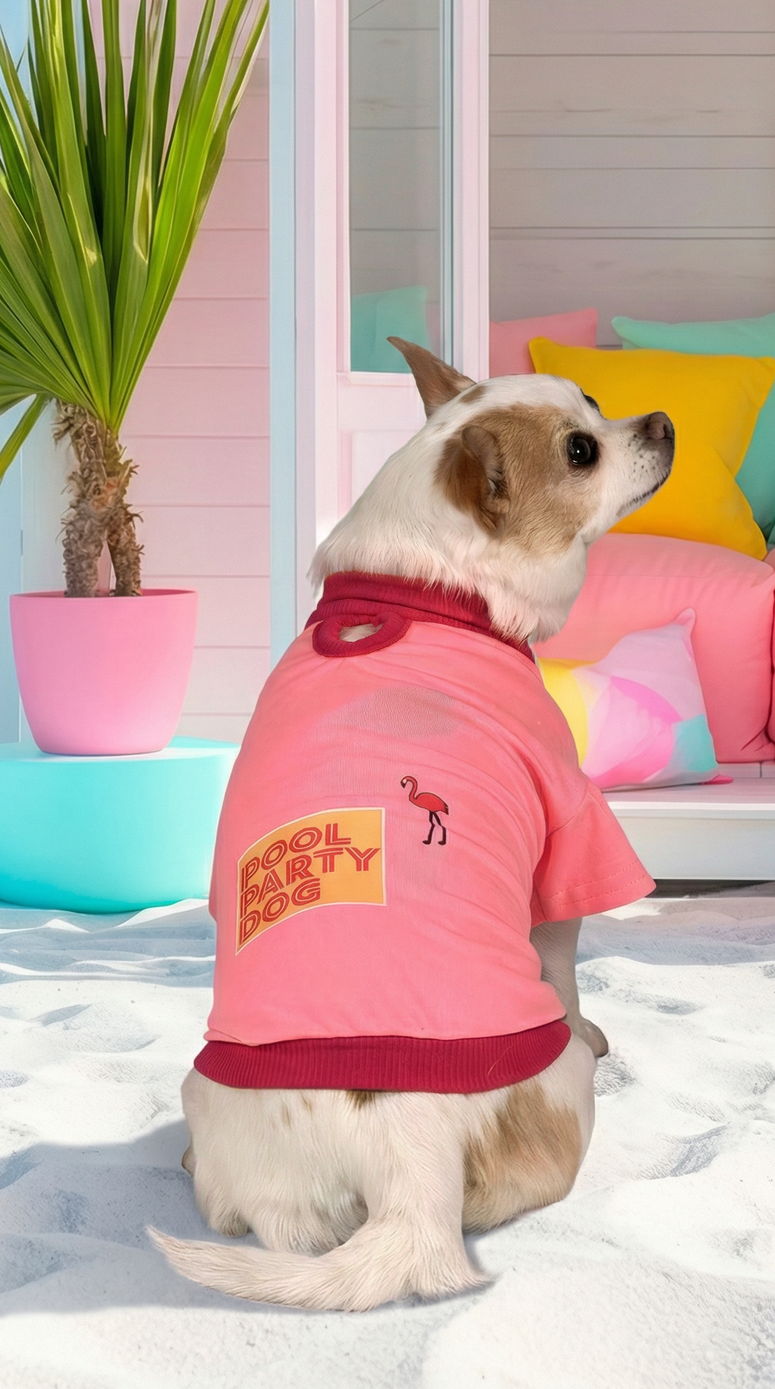 KIT POOL PARTY FUCSIA - INCLUYE CAMISETA Y TOALLA