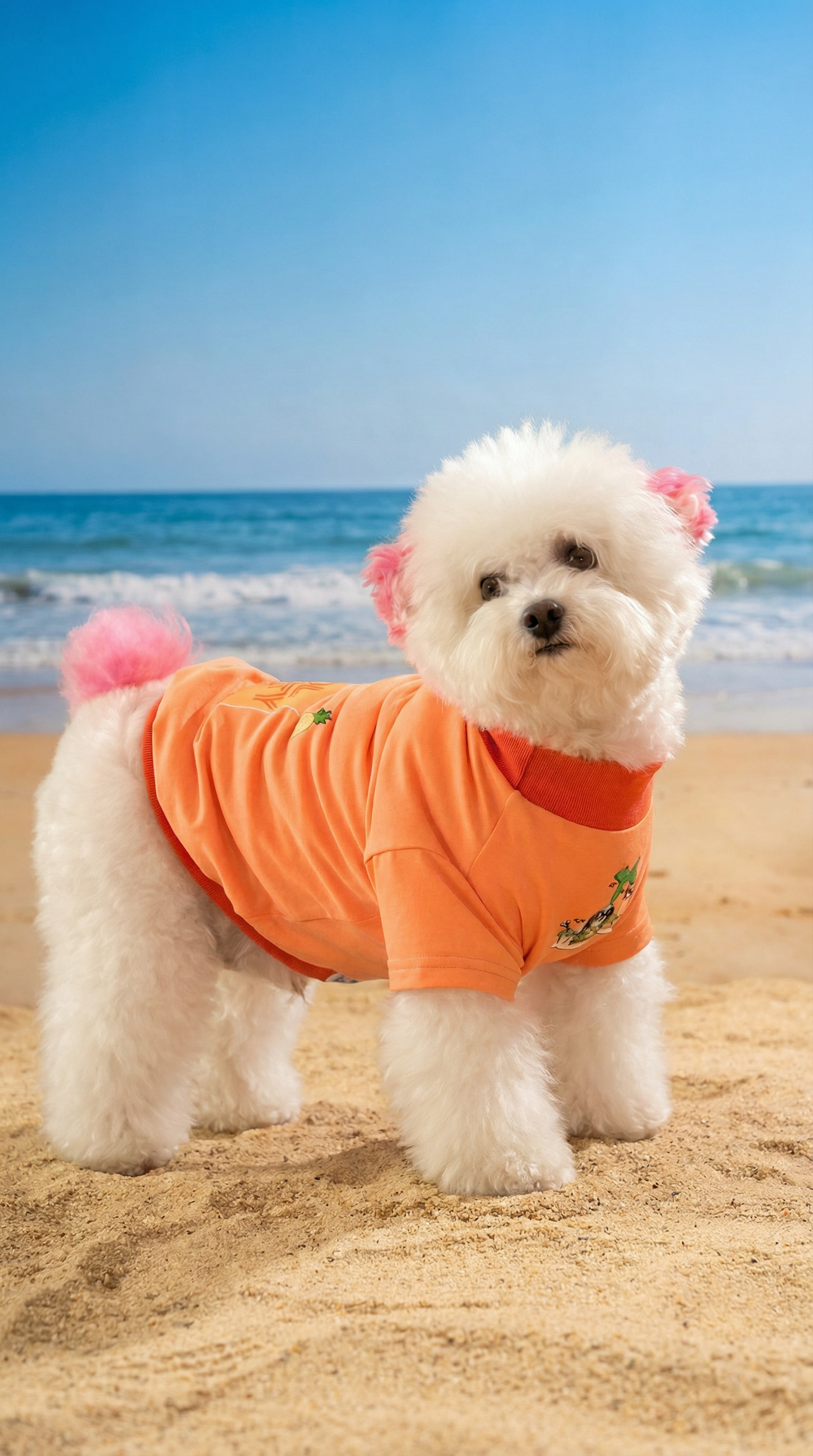 KIT POOL PARTY NARANJA - INCLUYE CAMISETA Y TOALLA