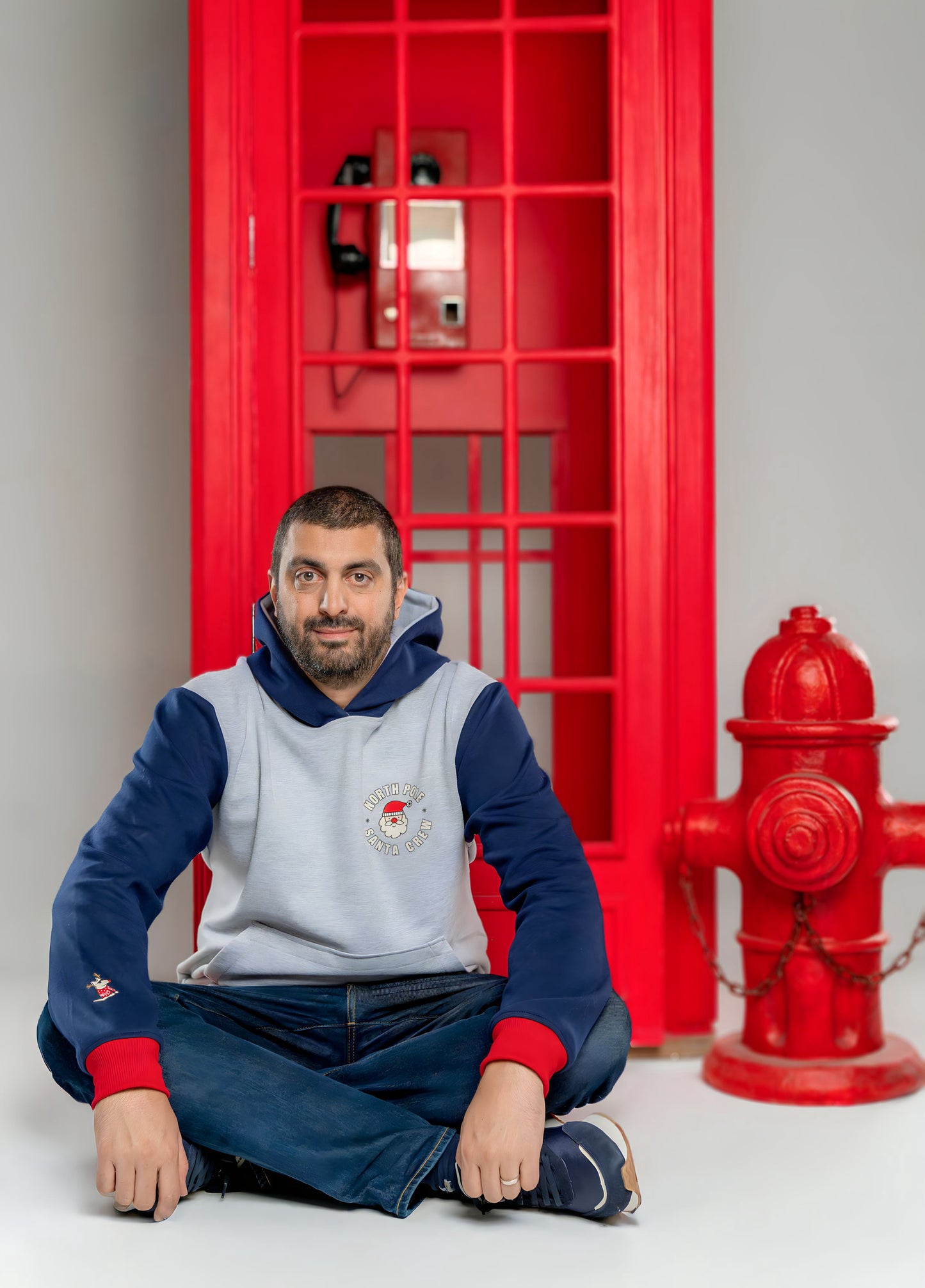 Hoodie Papá Santa Crew