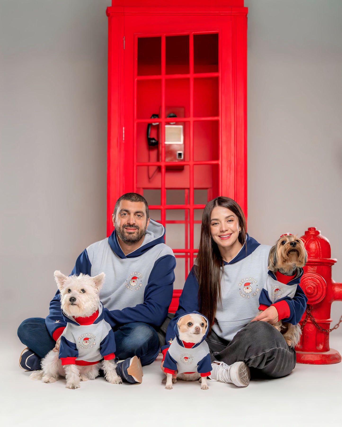 Hoodie Papá Santa Crew