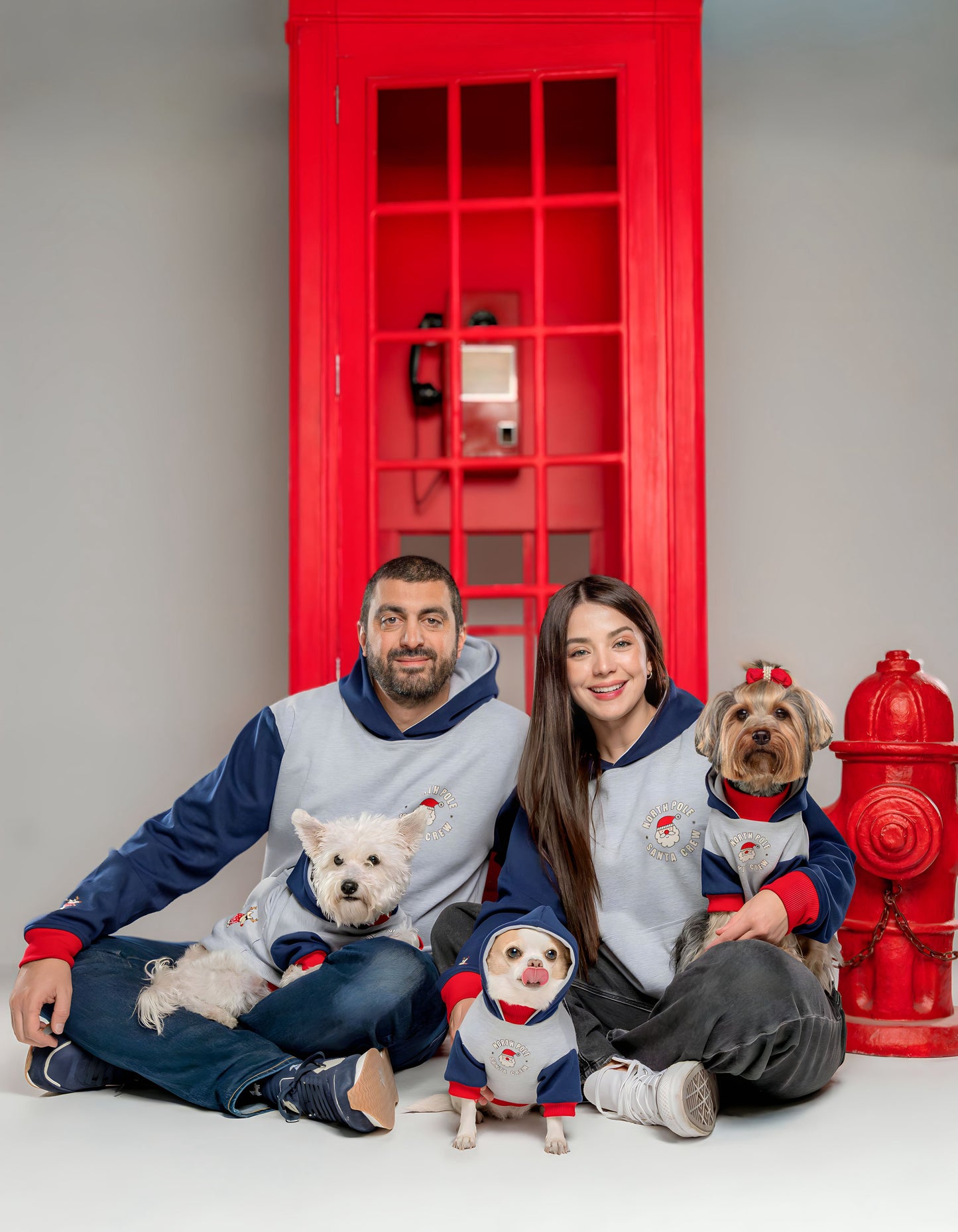 Hoodie Mamá Santa Crew