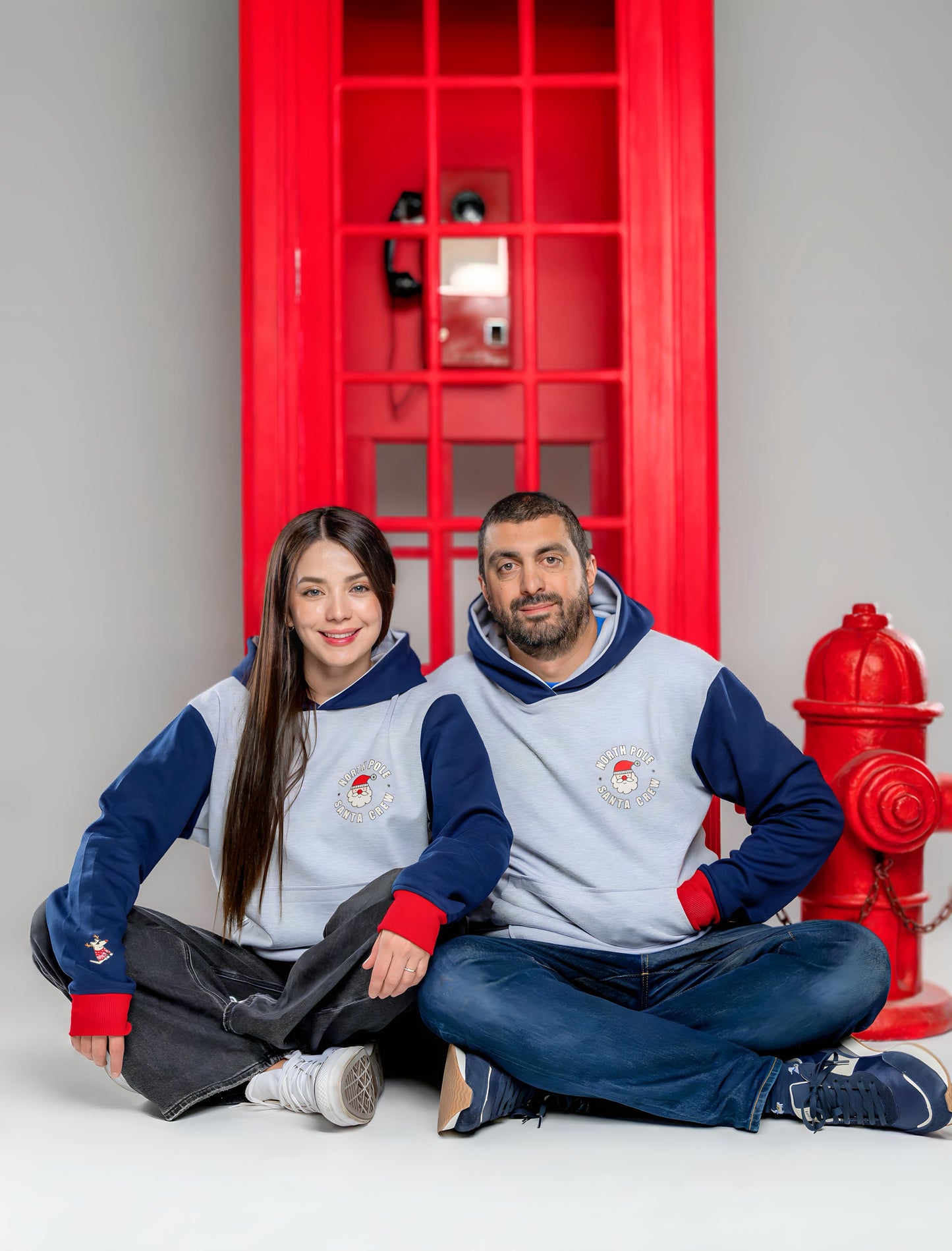 Hoodie Papá Santa Crew