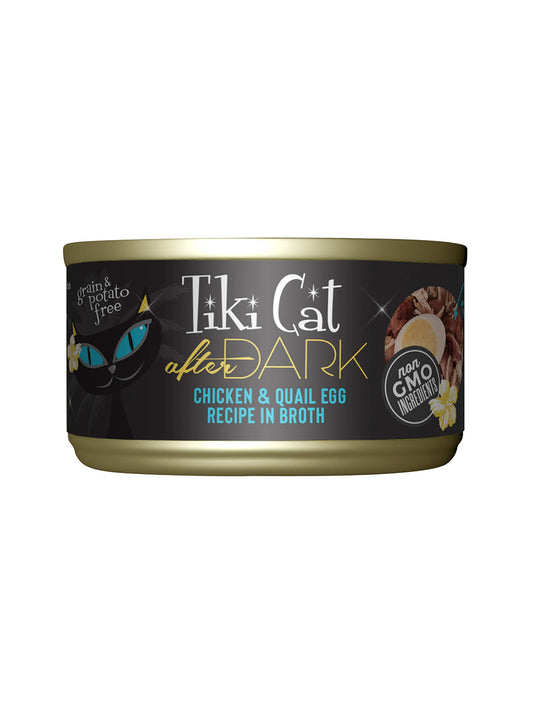 TIKI CAT After Dark - Pollo y Huevo de Codorniz en Caldo - Lata 80gr