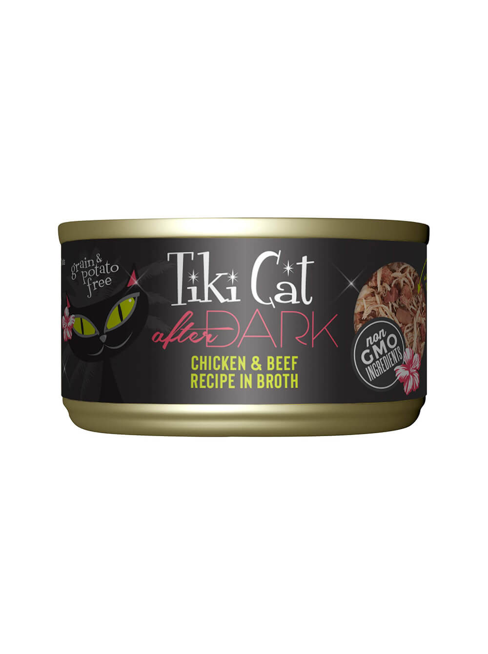 TIKI CAT After Dark - Pollo y Carne en Caldo - Lata 80gr