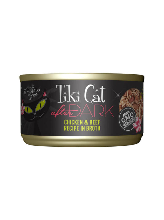 TIKI CAT After Dark - Pollo y Carne en Caldo - Lata 80gr