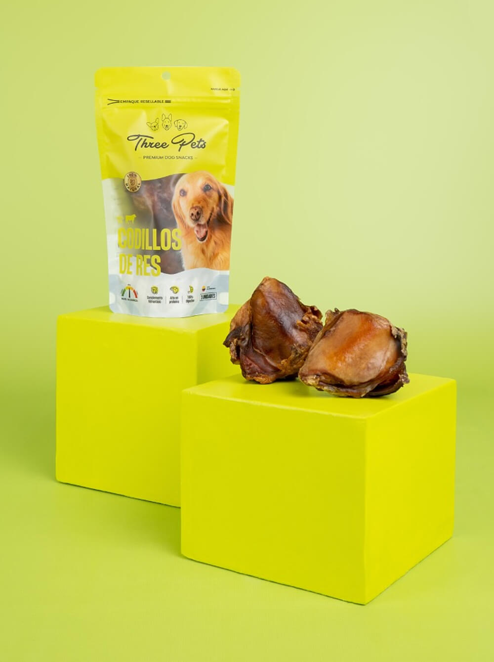 THREE PETS Codillos de Res - 190 gr