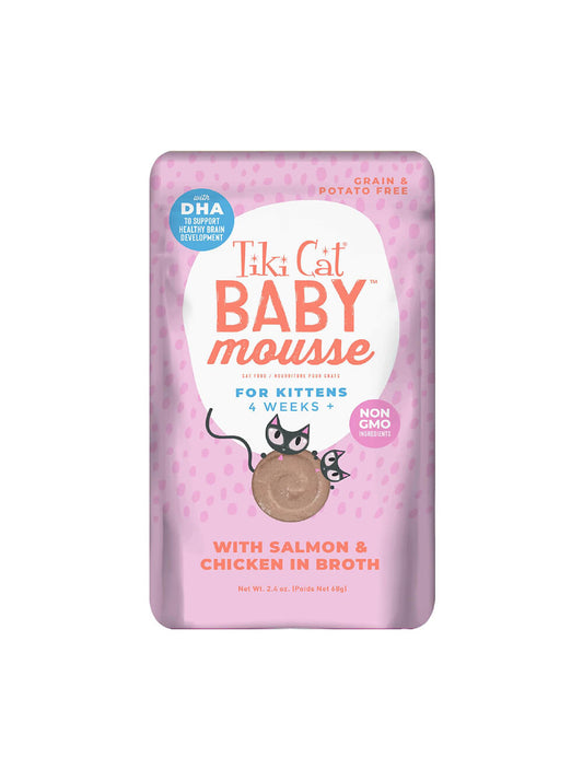 TIKI CAT Baby Mousse- Salmón - Pouch 80 gr