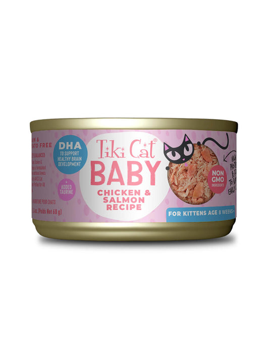 TIKI CAT Baby - Pollo y Salmón - Lata 68 gr