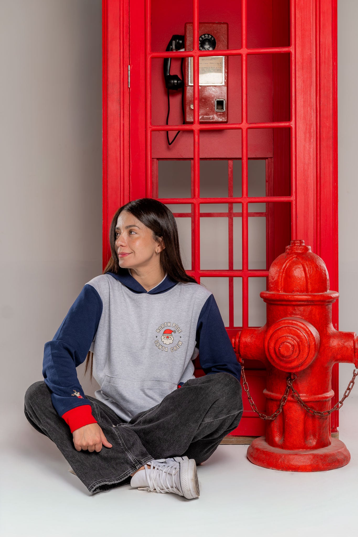 Hoodie Mamá Santa Crew