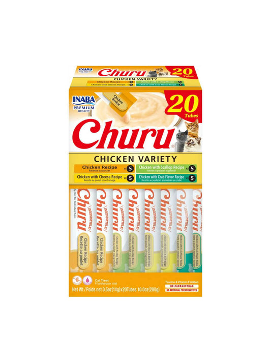 CHURU Snack para Gato x20 - Variedad de Pollo 280gr